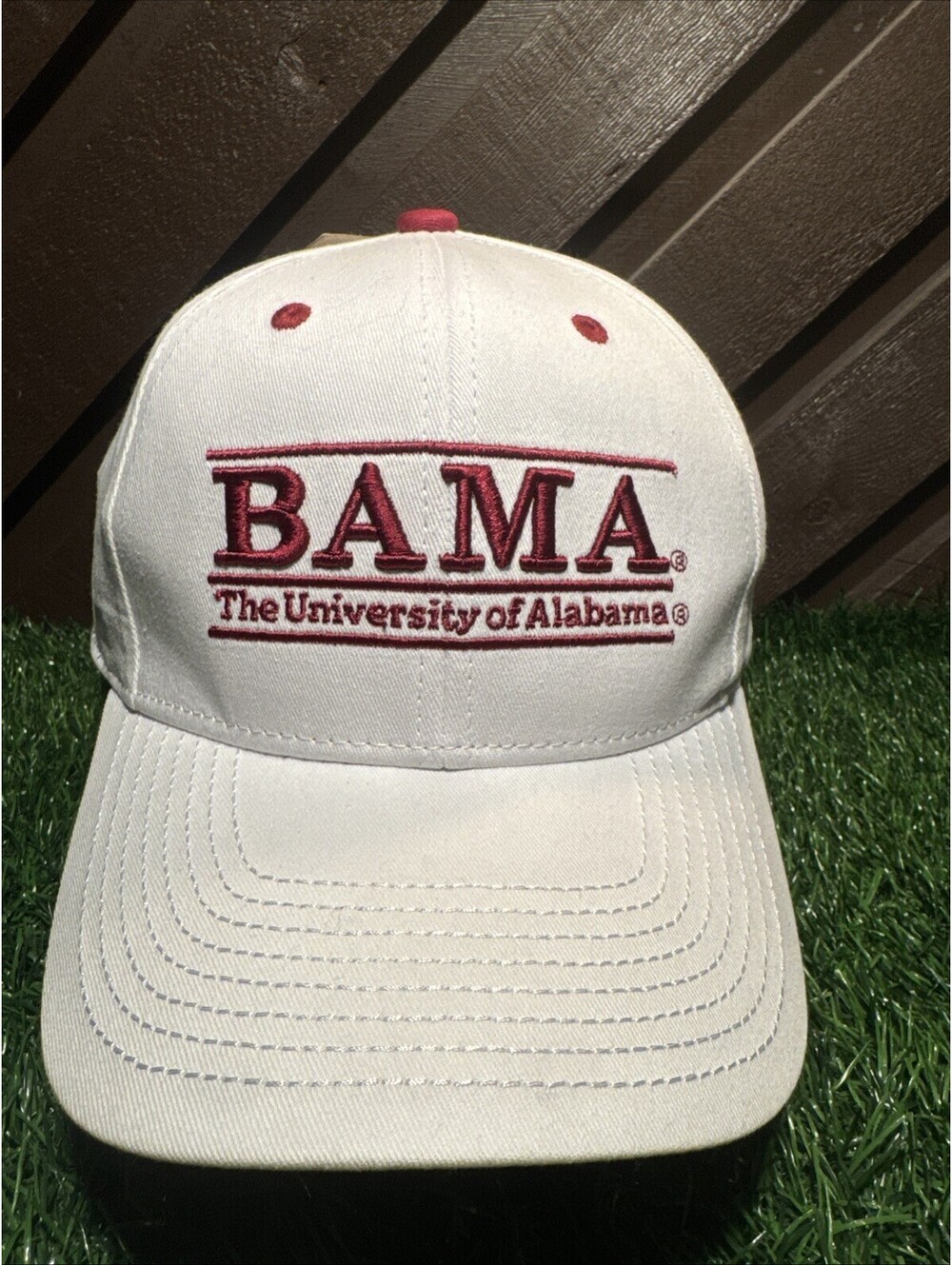 University of Alabama Hat Men’s White Adjustable Snapback Crimson Tide NEW